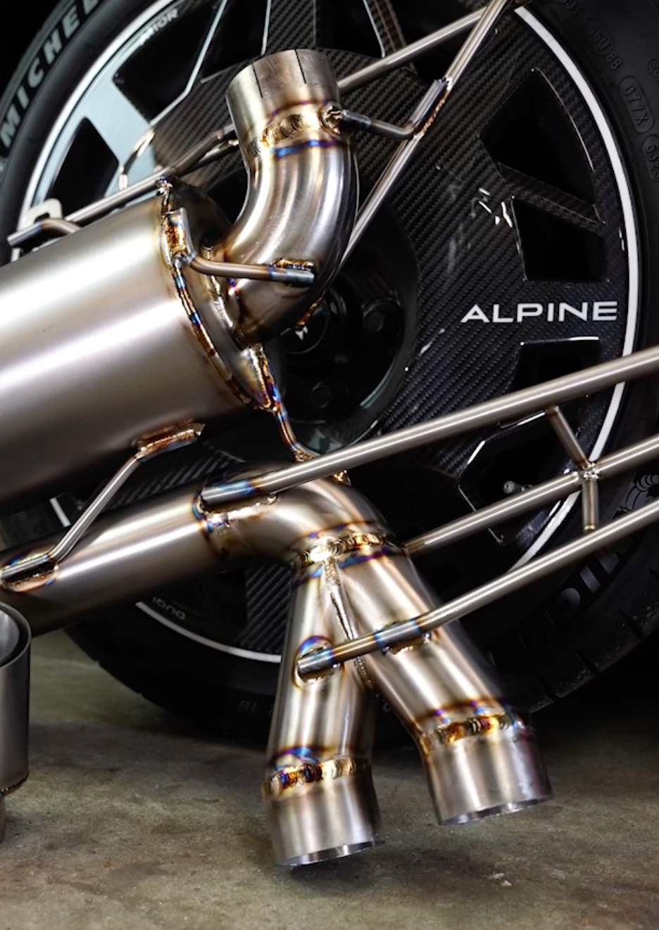 Echappement TITANE modèle Race pour Alpine A110